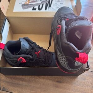 Jordan Spizike Low in Black and Red